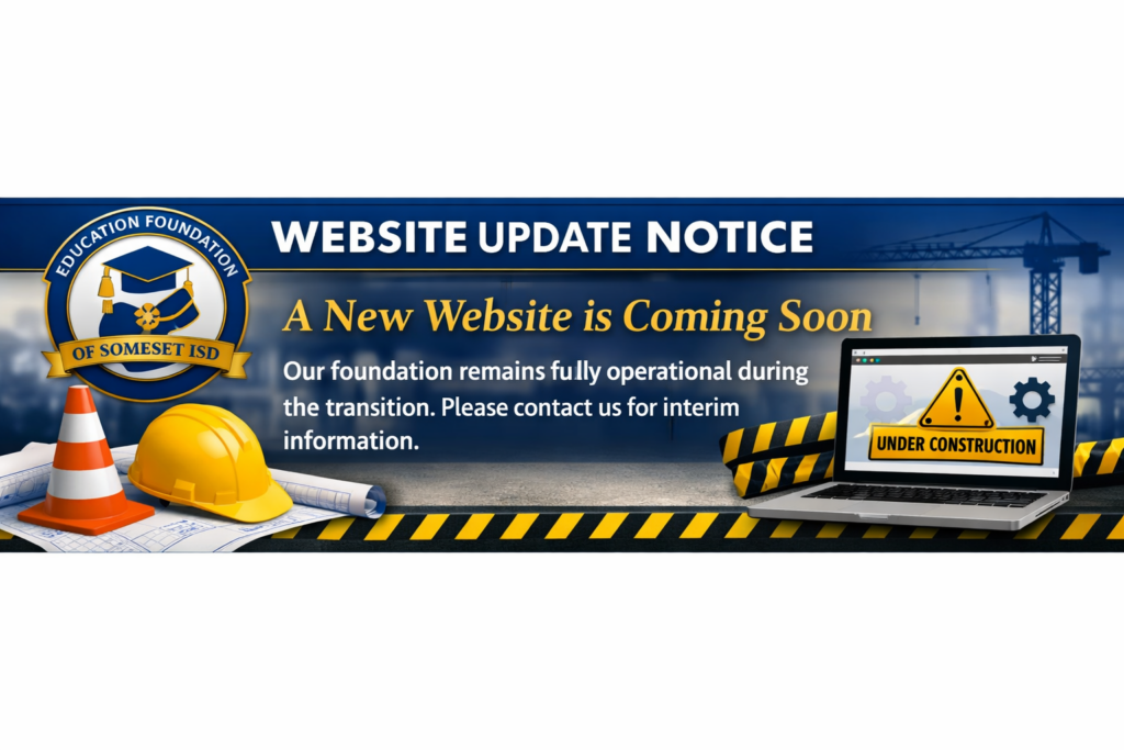 Website update notice: A new website is coming soon. 